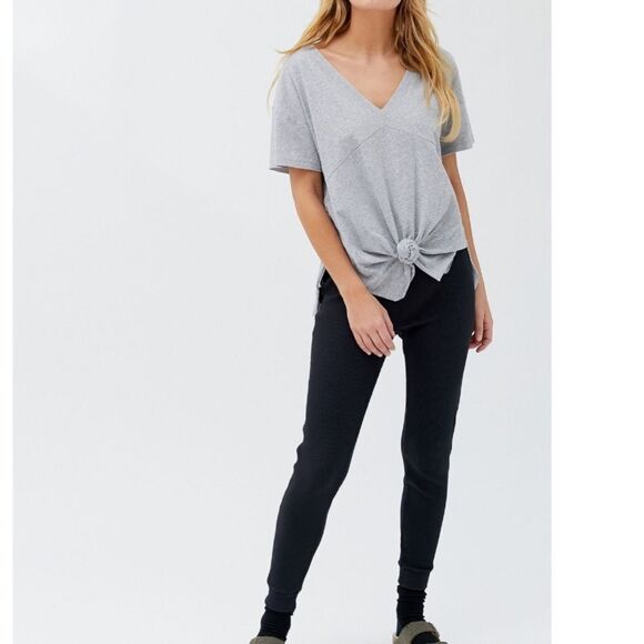 NWT UO Out From Under Stay Gold Knotted Tunic Top - Picture 5 of 6